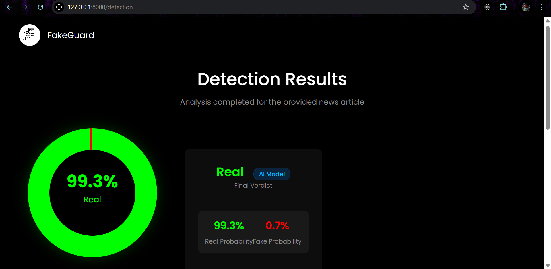 FakeGuard - Screen 2