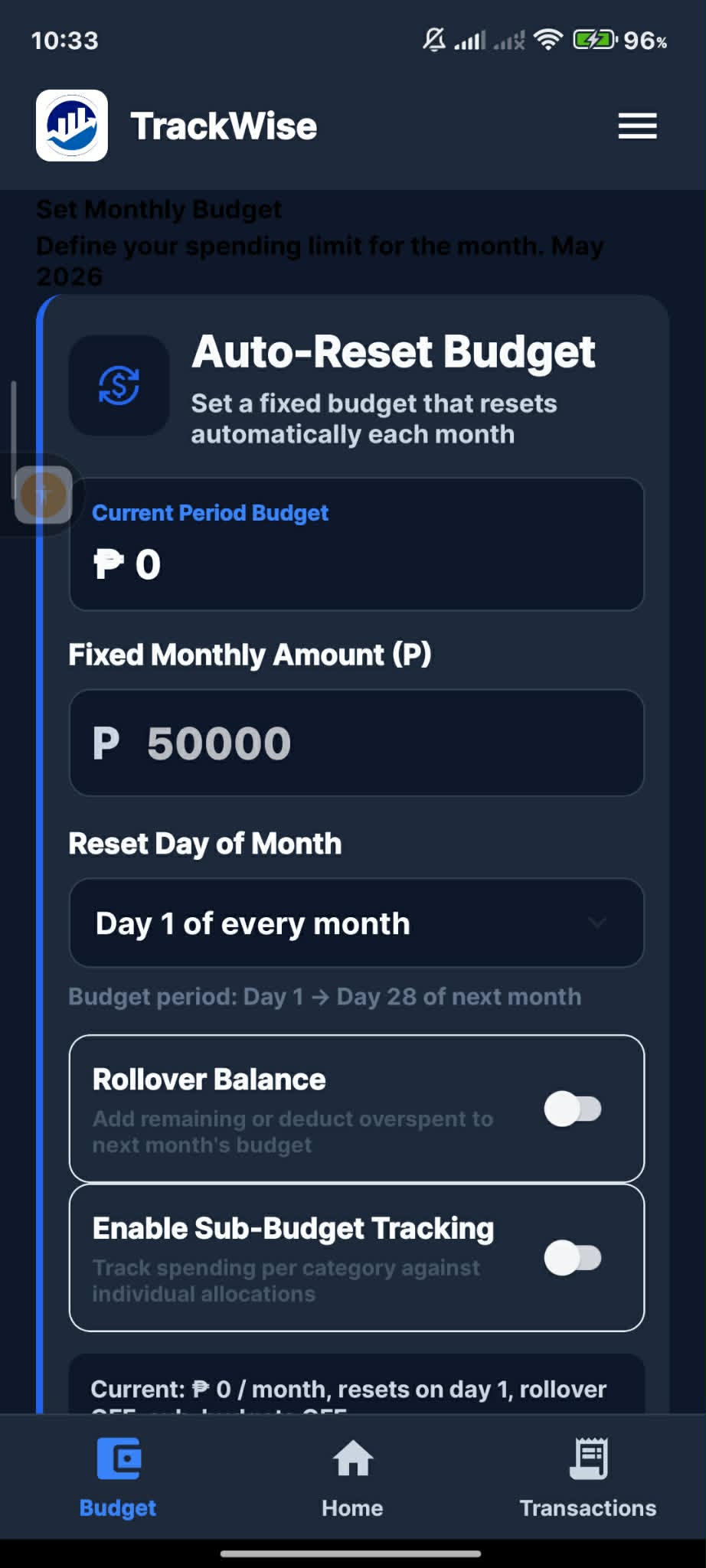 Inventory System - Screen 1